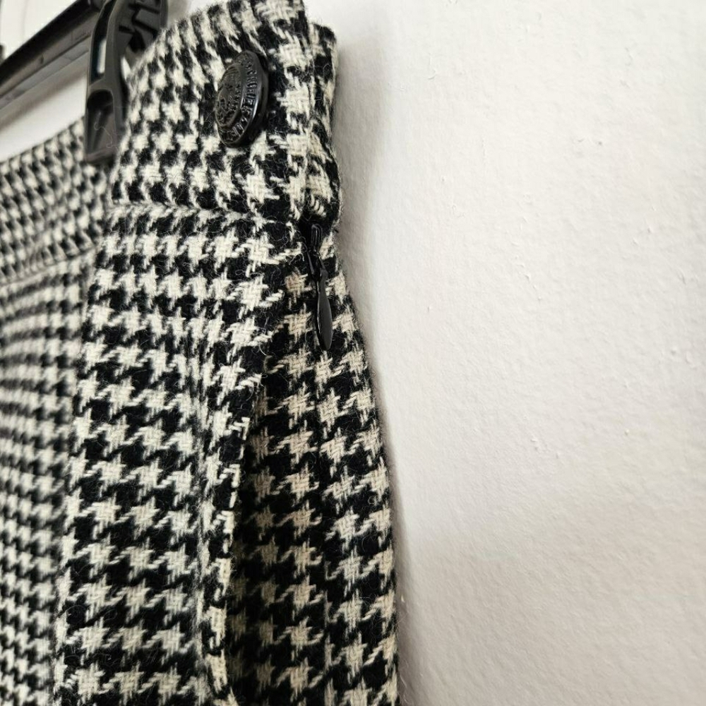 Brooks Brothers Classic And White Black Houndstooth Skirt 14 - Picture 4 of 6